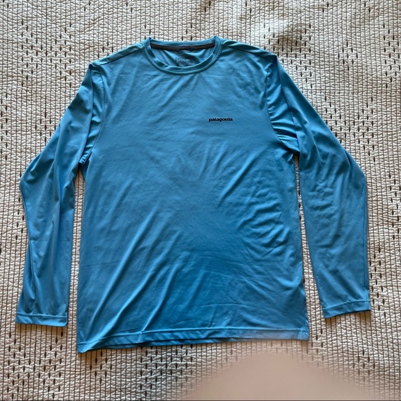 Patagonia Long-Sleeved Capilene Cool Daily Fish Graphic Shirt, Men’s Medium - Picture 2 of 8